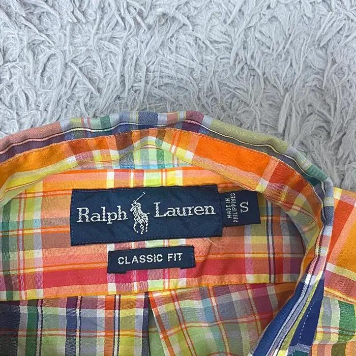 폴로랄프로렌 반팔 체크 셔츠 S 6