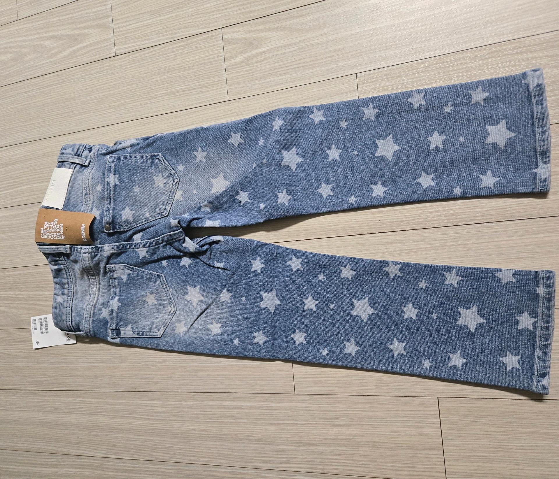 H&M 키즈 별무늬 청바지 3.4세 5
