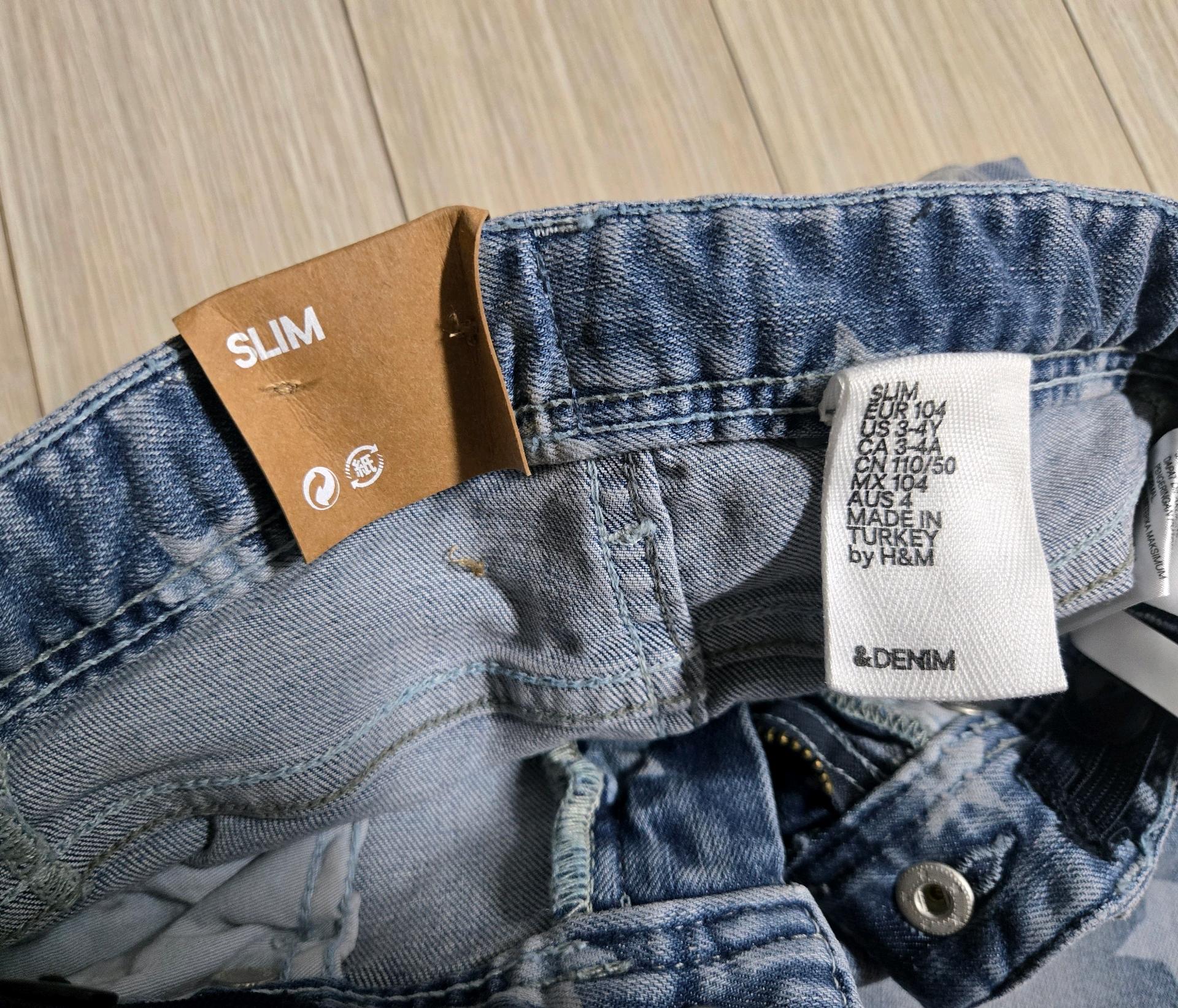 H&M 키즈 별무늬 청바지 3.4세 4