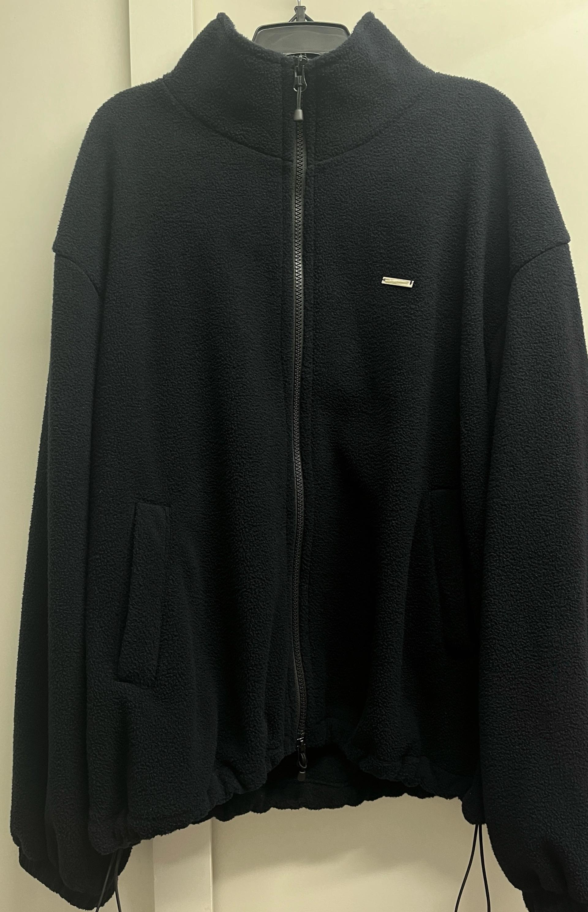 무드에디션 Basic fleece zip-up (Dark Navy) 3