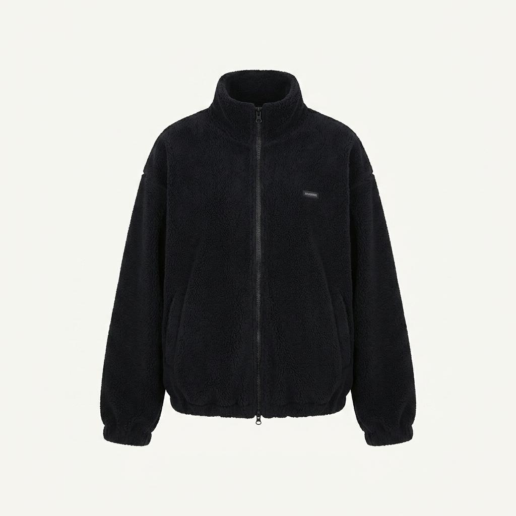 무드에디션 Basic fleece zip-up (Dark Navy) 1