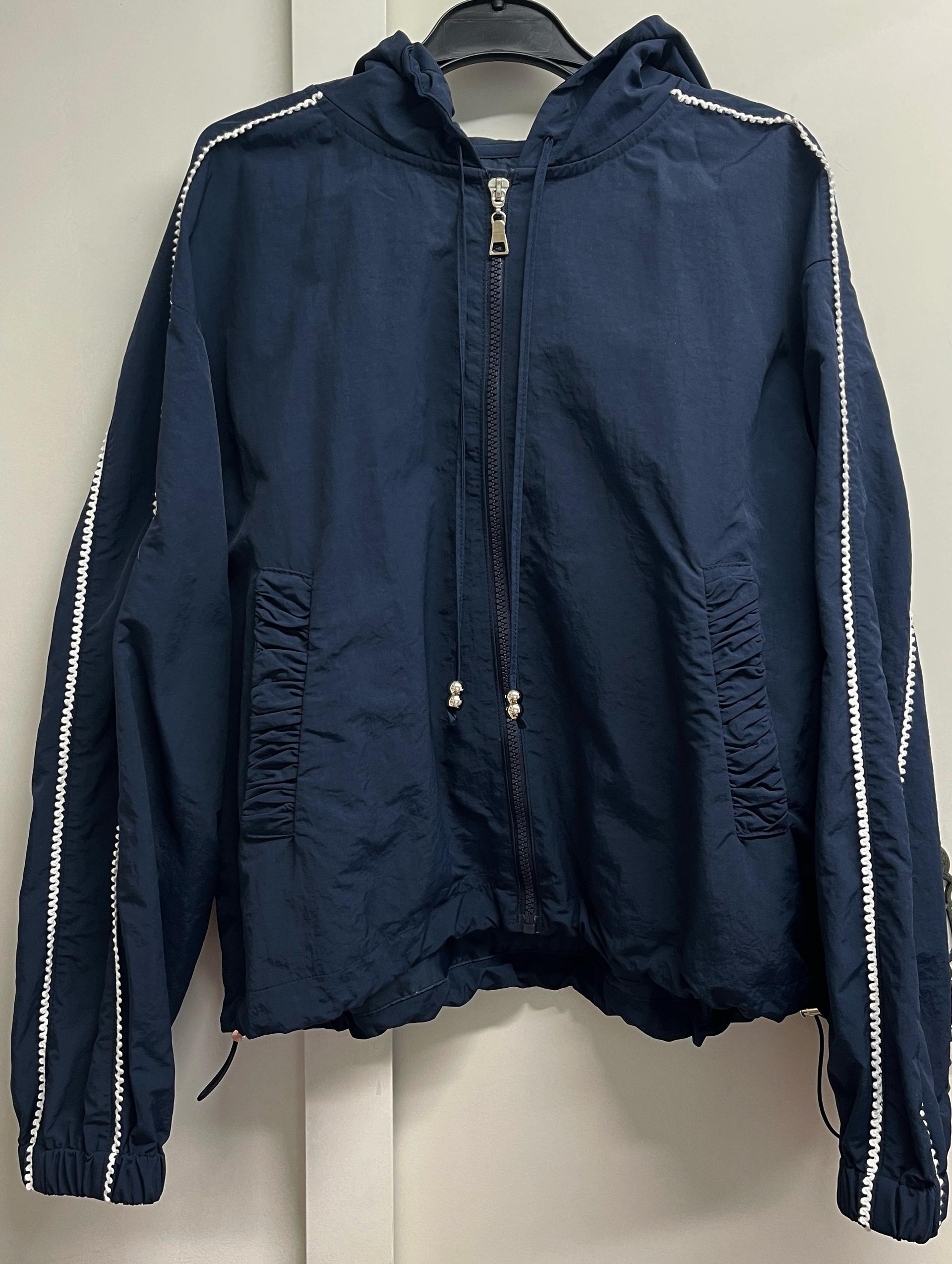 마가린 핑거스 LACE HOODIE ANORAK (DARK NAVY) 아노락 바람막이 5