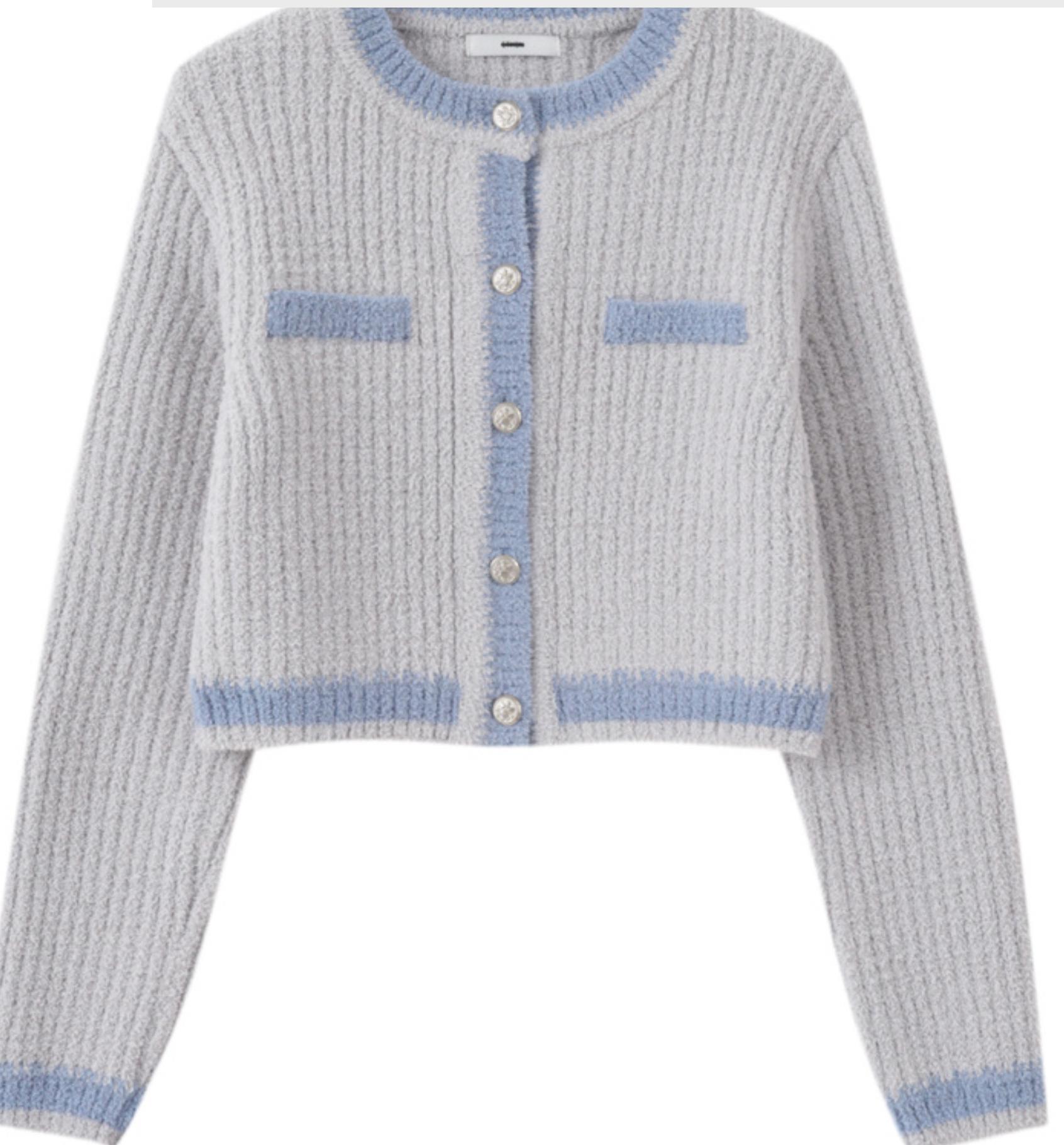 에트몽 가디건 Stitch Detail Knit Cardigan  2