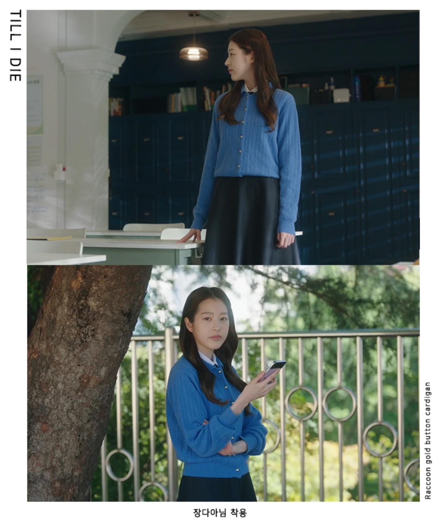 틸아이다이 라쿤 가디건 Raccoon gold button cardigan 3