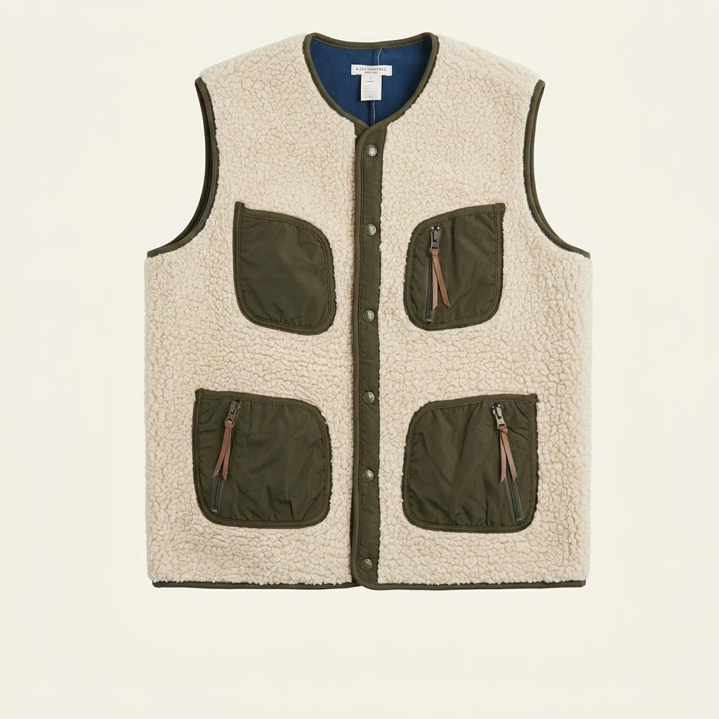 A Blue Garments 에이블루가먼츠 4포켓 후리스 베스트 1