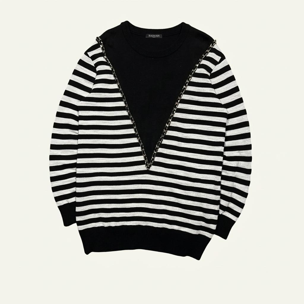 Balmain 발망 체인 디테일 니트 1