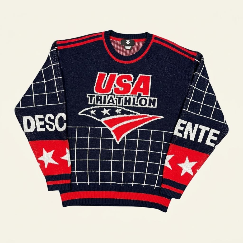 Descente 데상트 USA 라운드넥 니트 1