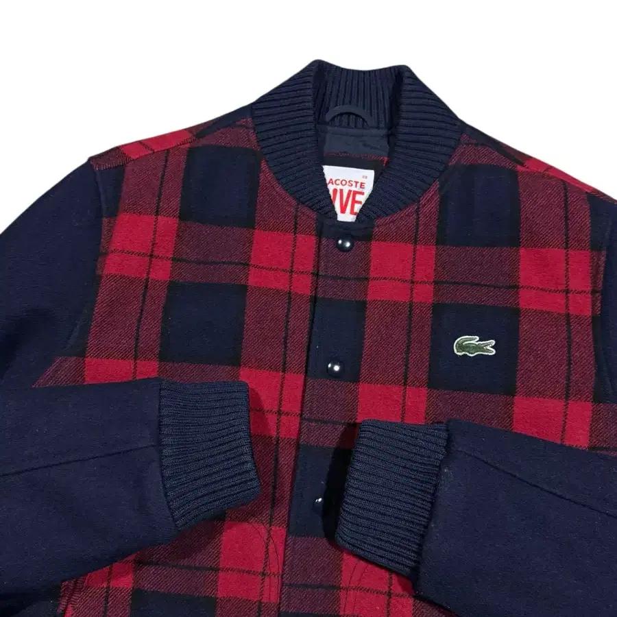 Lacoste 라코스테 타탄체크 울 바시티 자켓 3
