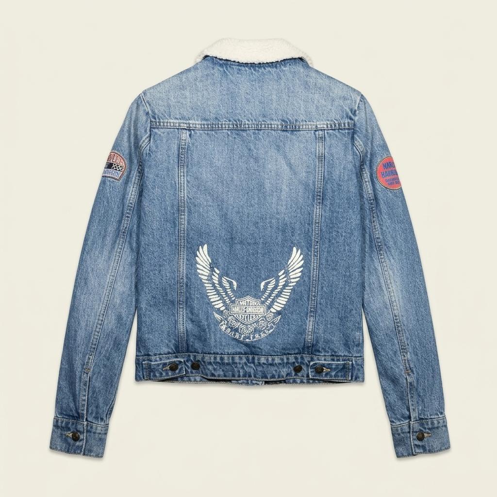 Harley Davidson 할리데이비슨 쉐르파 데님자켓 1