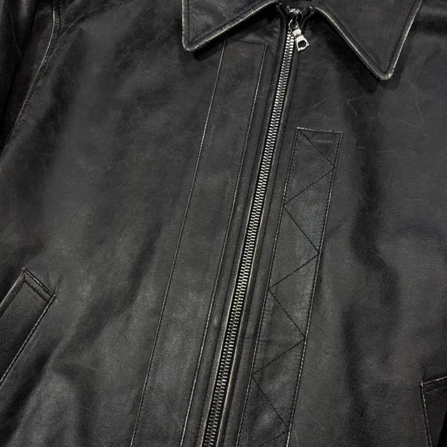 Boutique 86d 디스트레스 카우레더 자켓 6