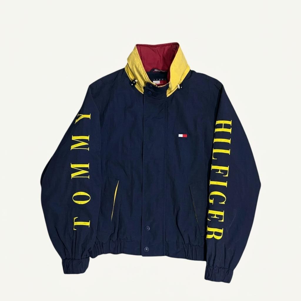 90s Tommy Hilfiger 타미힐피거 스펠아웃 바람막이 1
