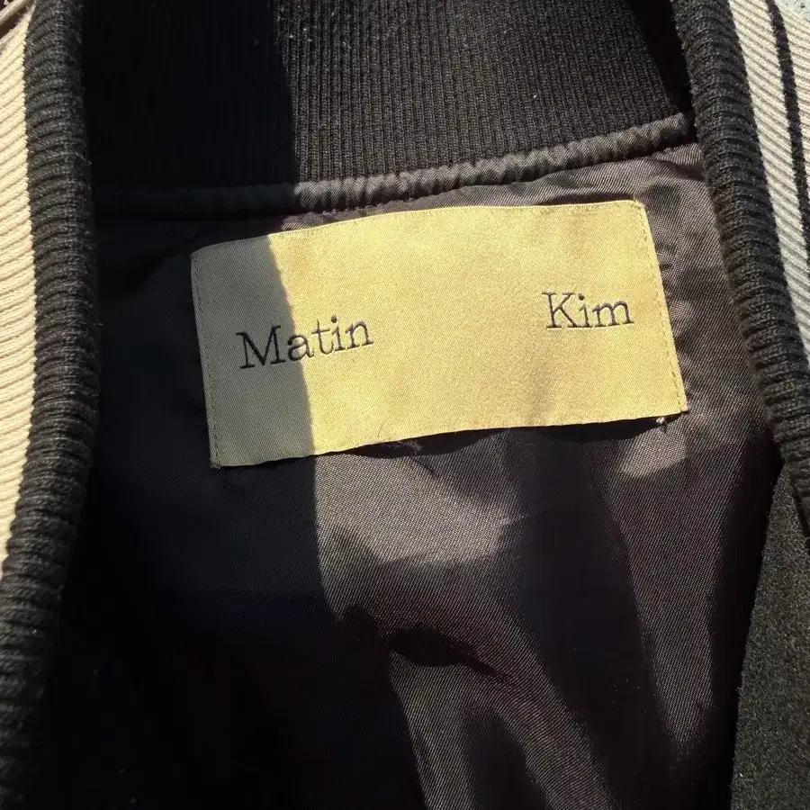Matin kim 마틴킴 마뗑킴 울 페이크 레더 덕다운 패딩 점퍼 5