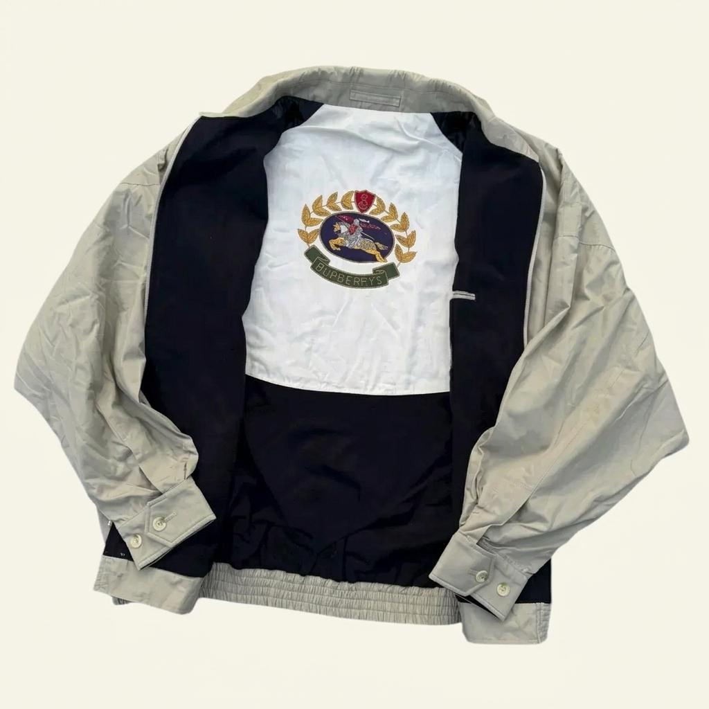 Burberry 90s 버버리 크레스트로고 블루종 자켓 1