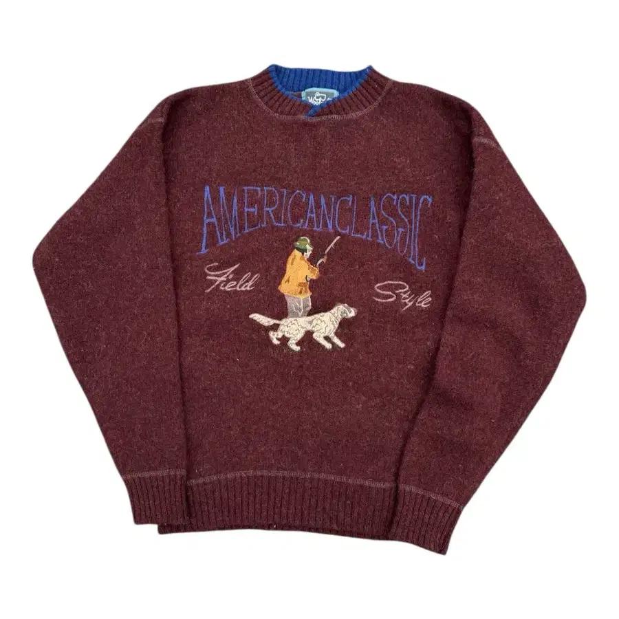 Woolrich 울리치 아메리칸 클래식 자수 울 니트 3