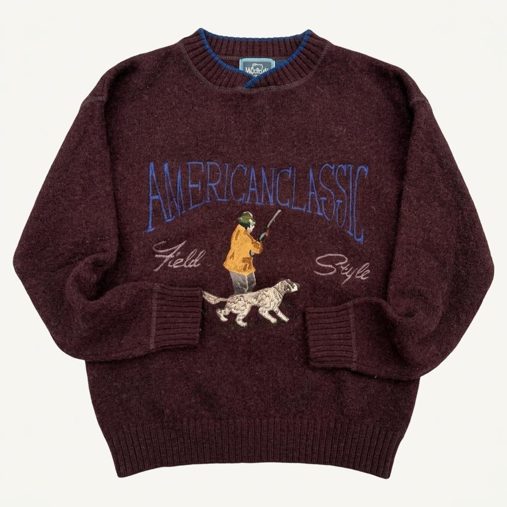 Woolrich 울리치 아메리칸 클래식 자수 울 니트 1