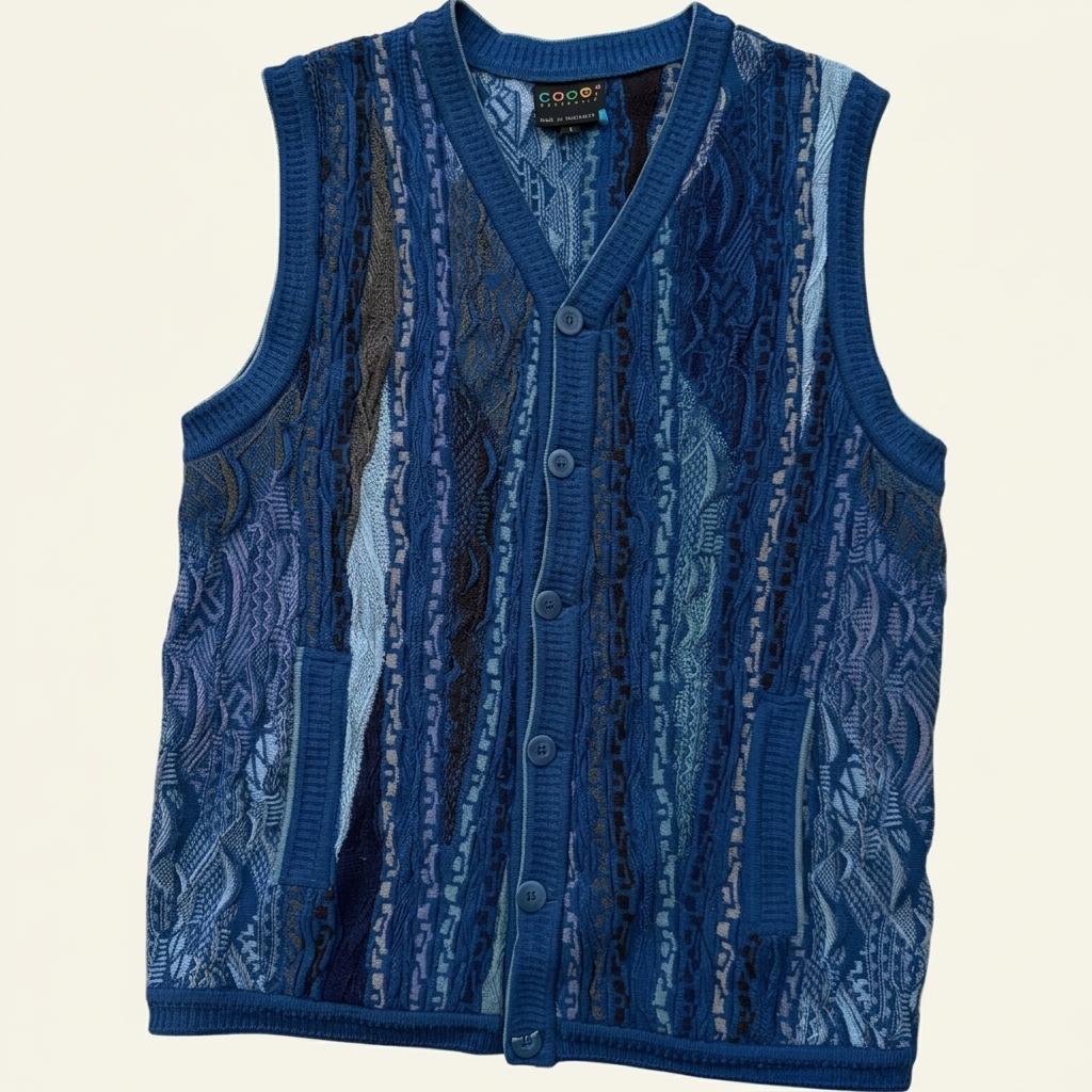 Coogi 쿠지 케이블 니트 베스트 1