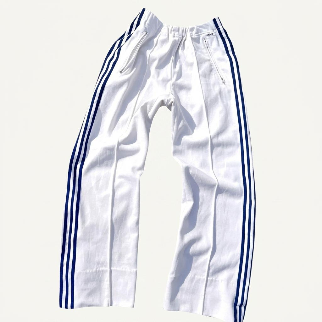 90s Adidas 아디다스 화이트 트레이닝 팬츠 1