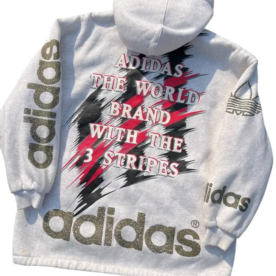 90s Adidas 아디다스 양털 후드집업 3