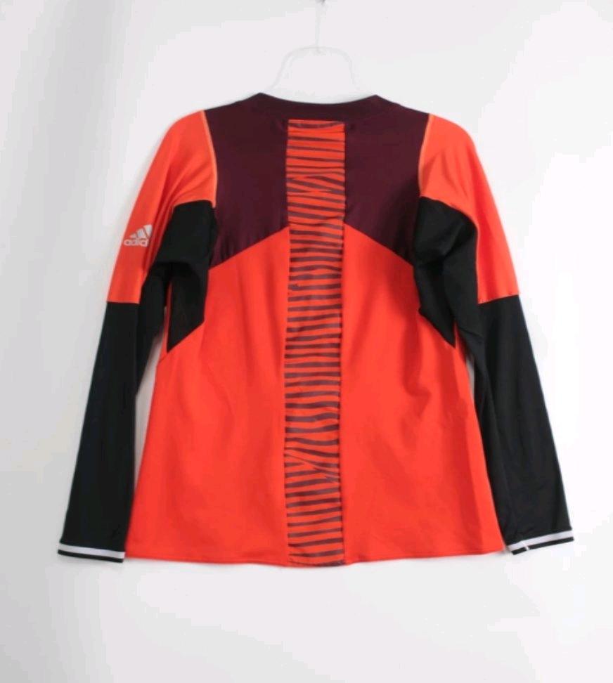 아디다스 기능성 롱슬리브 L 오렌지 블랙 트레이닝팝니다. 3