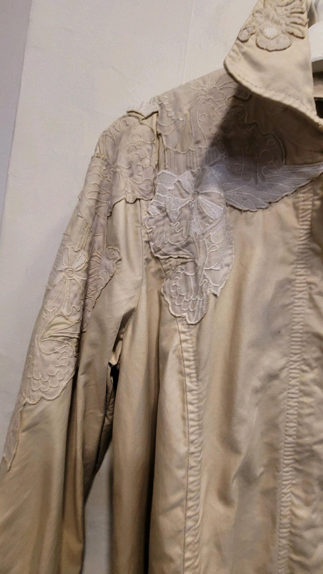알마니 빈티지 로맨틱 자수 사파리 코트 3