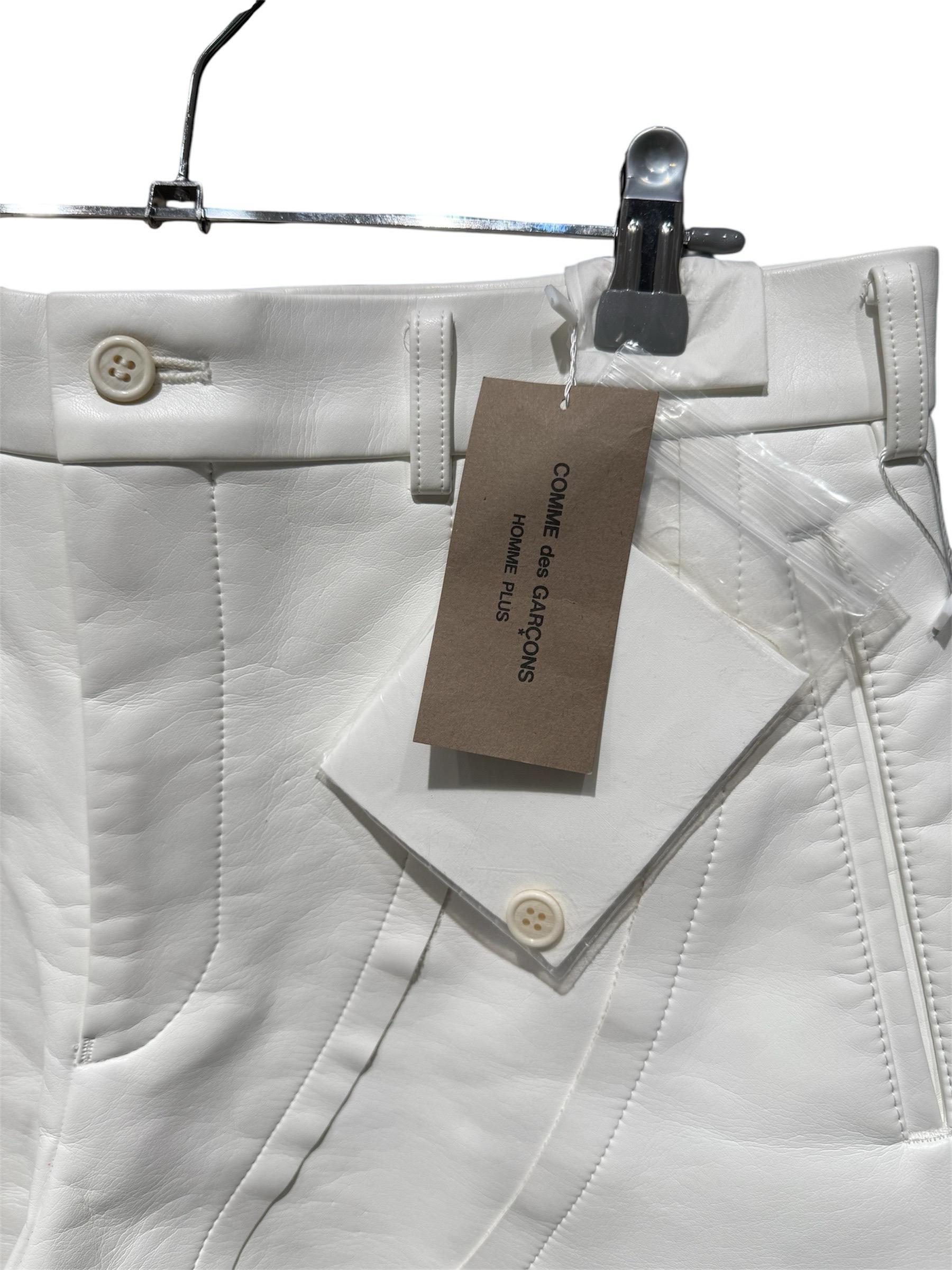 꼼데가르송 옴므 플러스 18AW 런웨이 아방가르드 레더 팬츠 5