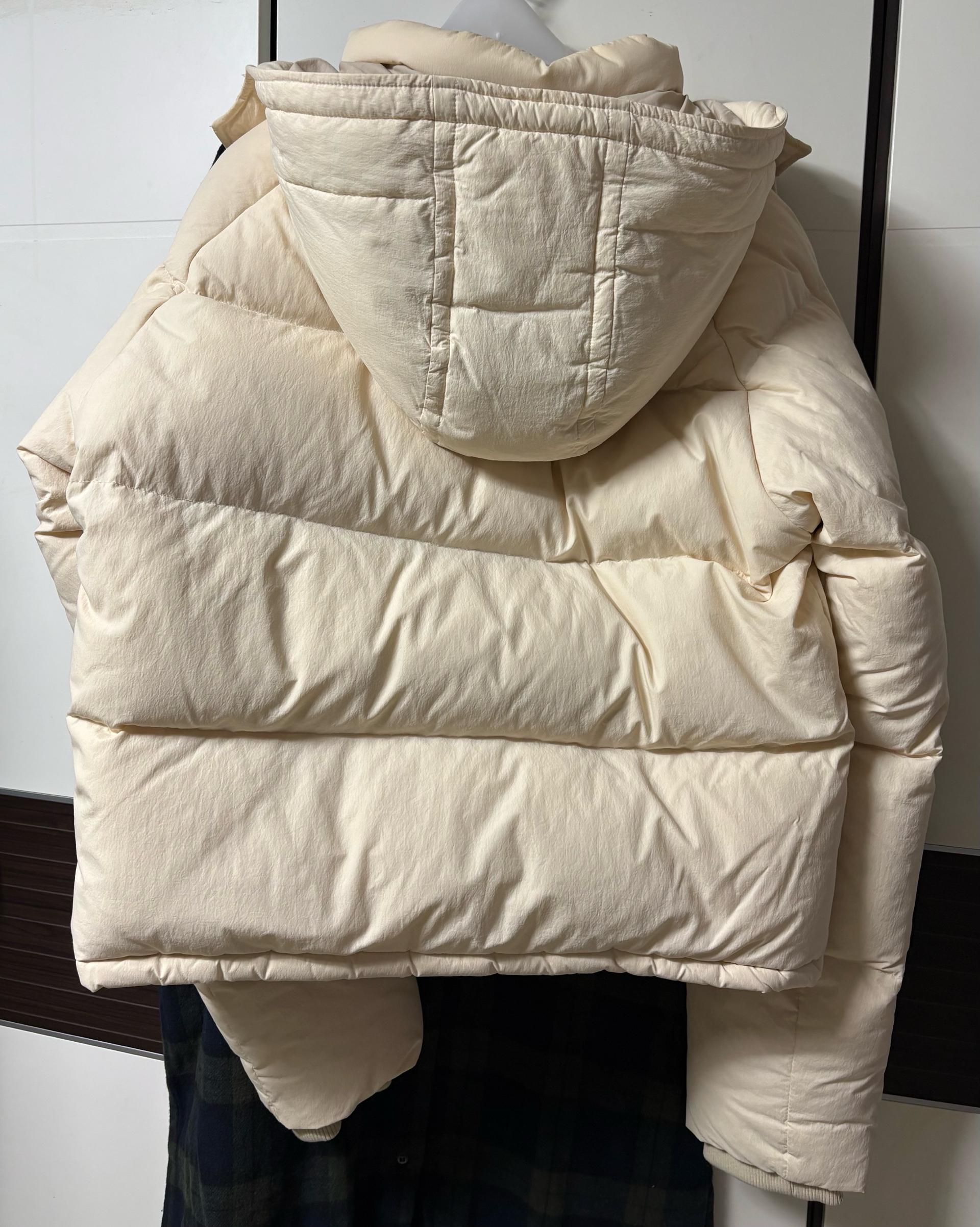 벤시몽 코지 푸퍼 자켓 아이보리 M 3