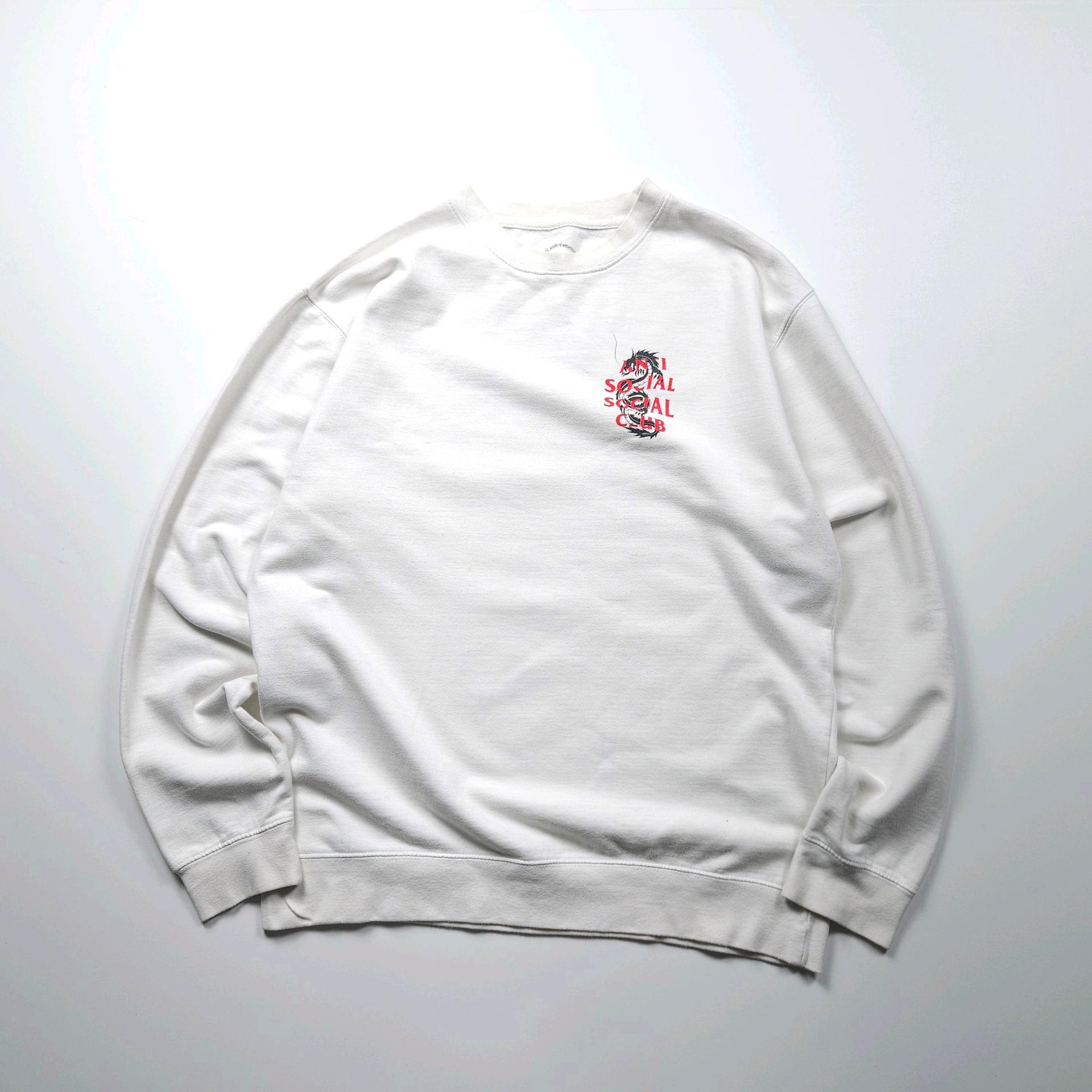 안티소셜소셜클럽 빅로고 크루넥 스웻 셔츠 (XL) 3