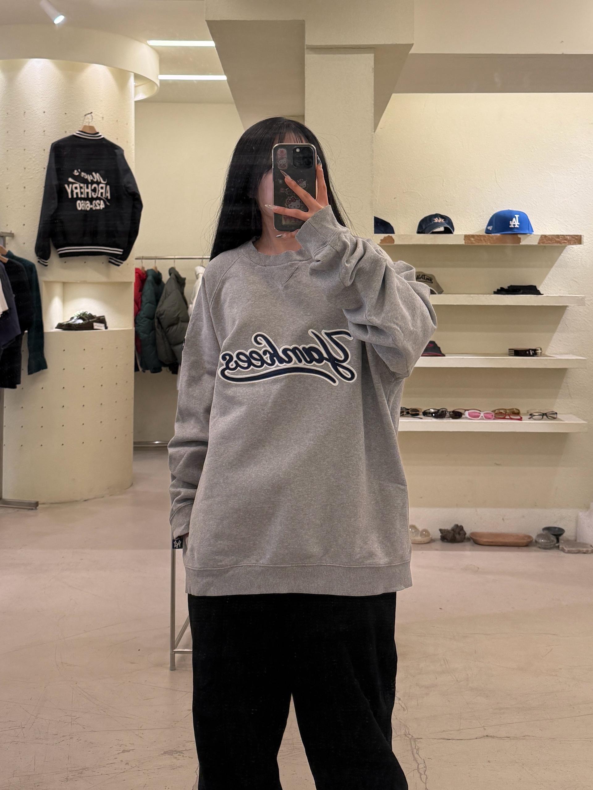 아디다스 뉴욕 양키스 로고 맨투맨 그레이 U954 2