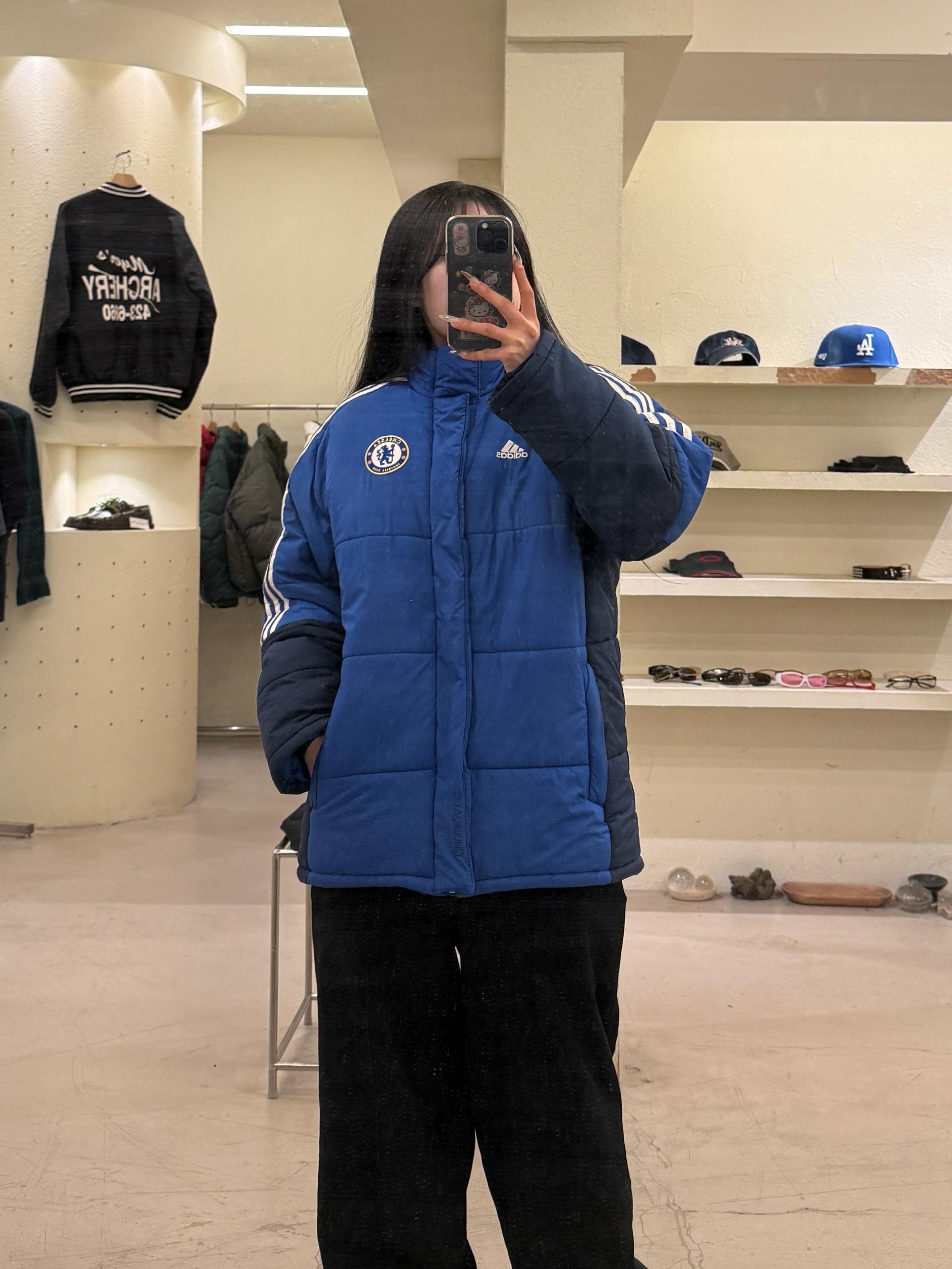 아디다스 첼시FC 패딩 자켓 블루 U966 2