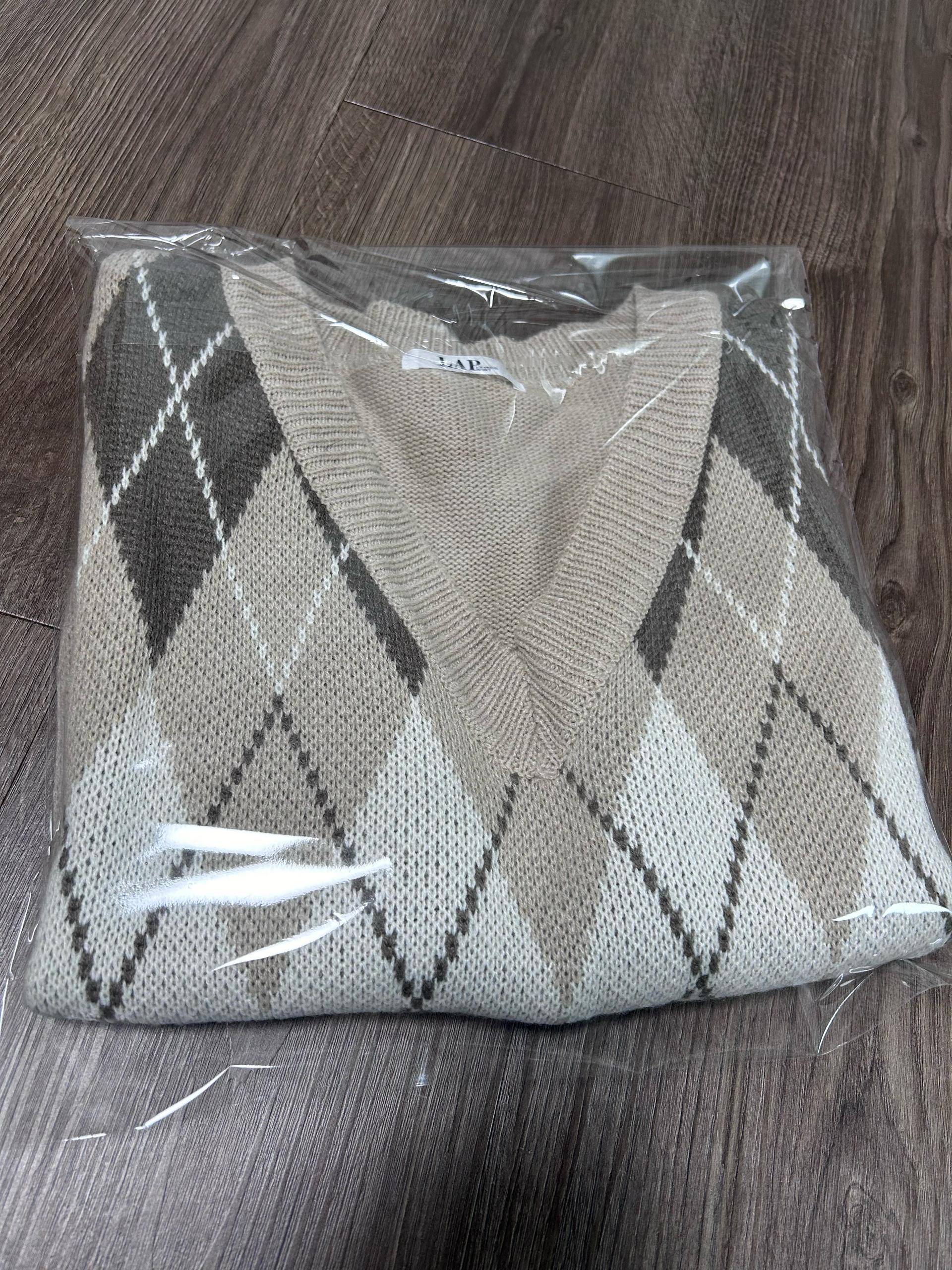 LAP 아가일 패턴 니트 조끼 새상품 5