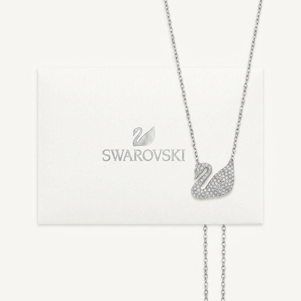 Swarovski swan 스와로브스키 시그니처 백조 목걸이