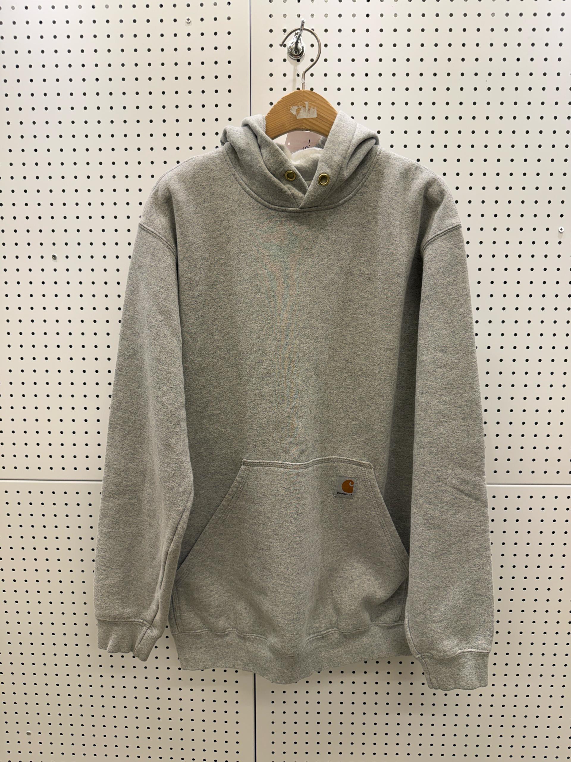 칼하트 로고 패치 후드티 그레이 U977 3