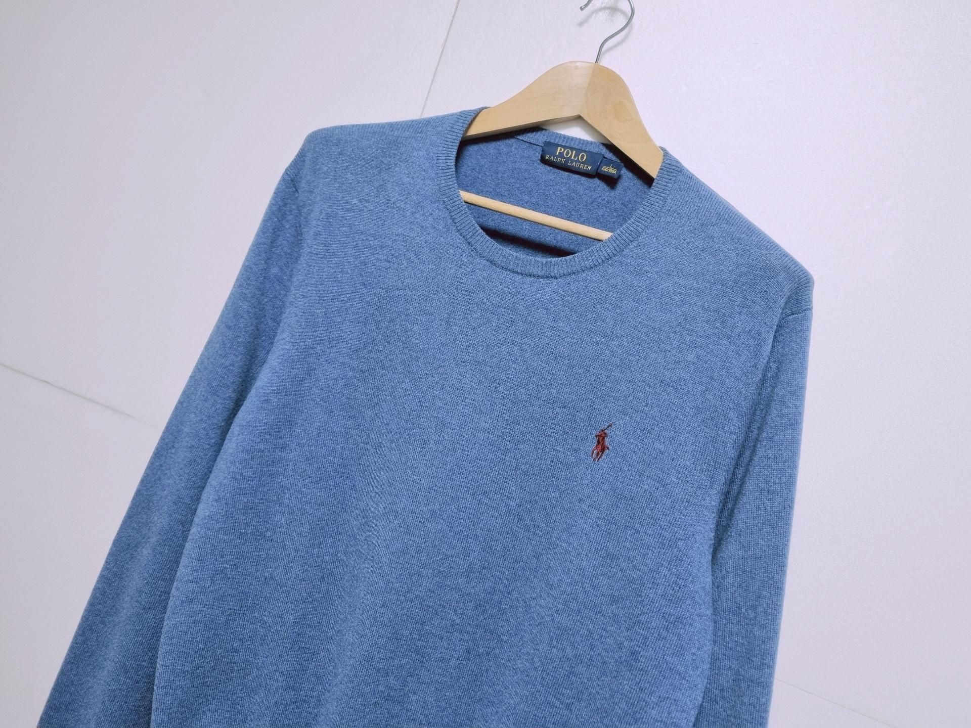 남성 폴로 POLO wool 울 모 100% 긴팔 라운드 니트 스웨터 3