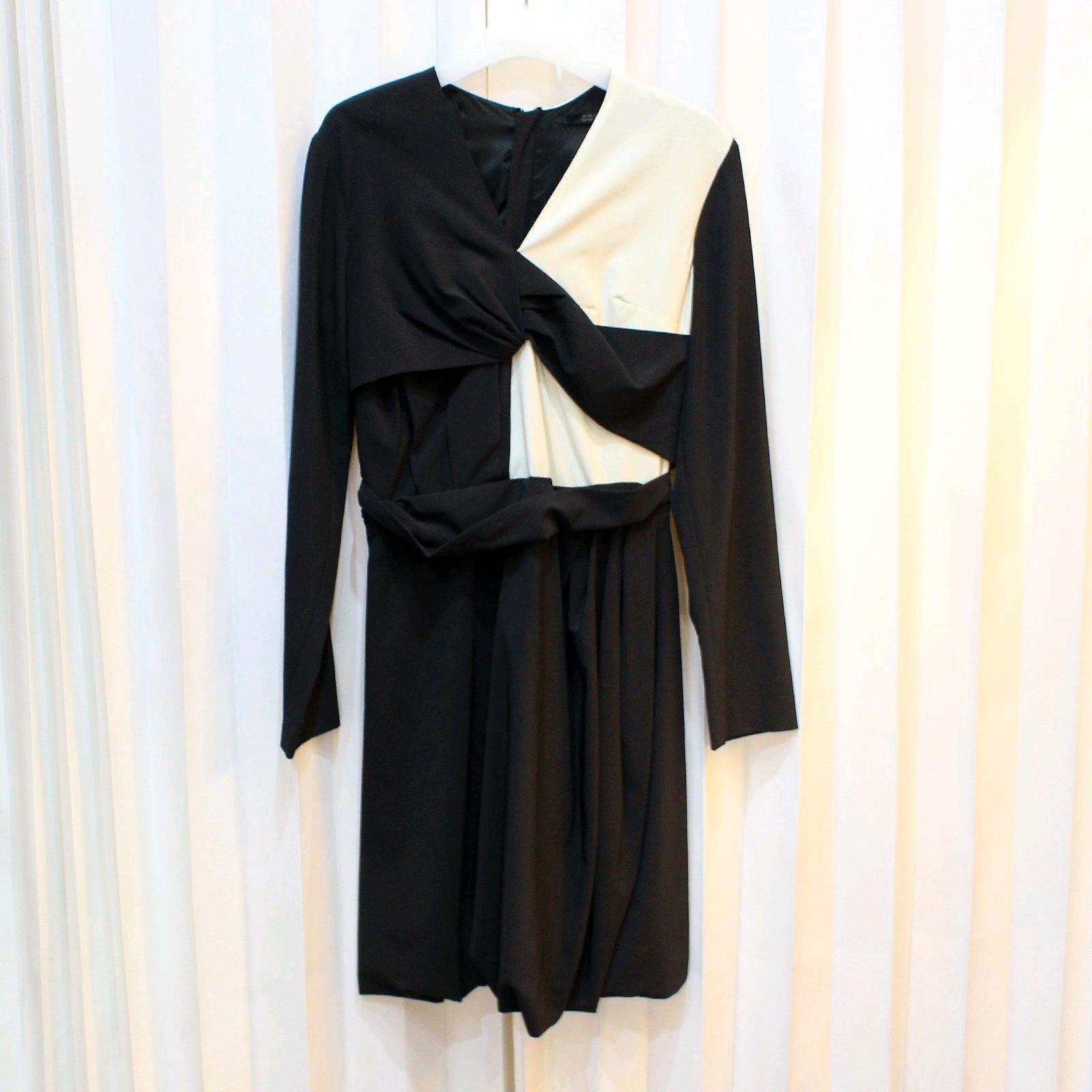 S COS 코스 블랙앤화이트 배색 원피스 b330 2
