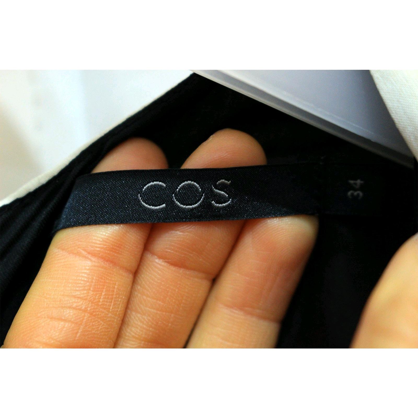 S COS 코스 블랙앤화이트 배색 원피스 b330 3