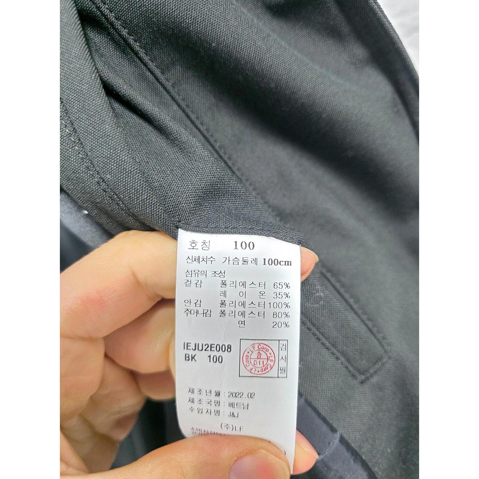  L 22s 일꼬르소 블랙 오버핏 더블 레이어드 미니멀 트러커자켓 C86 3