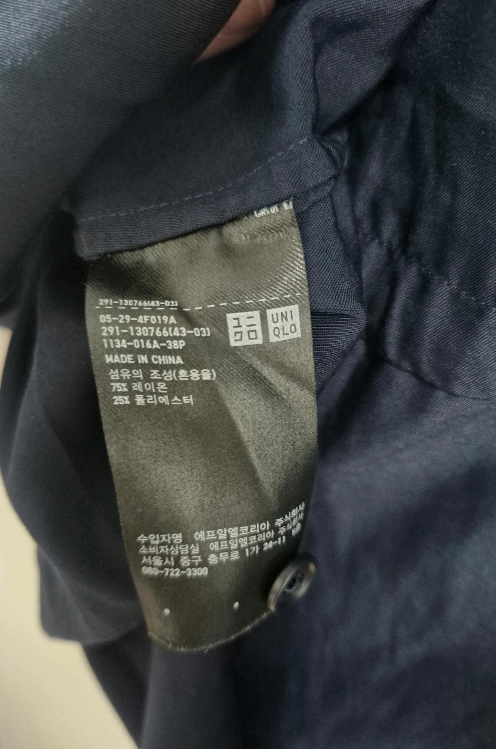 유니클로 네이비 긴팔 린넨원피스 5
