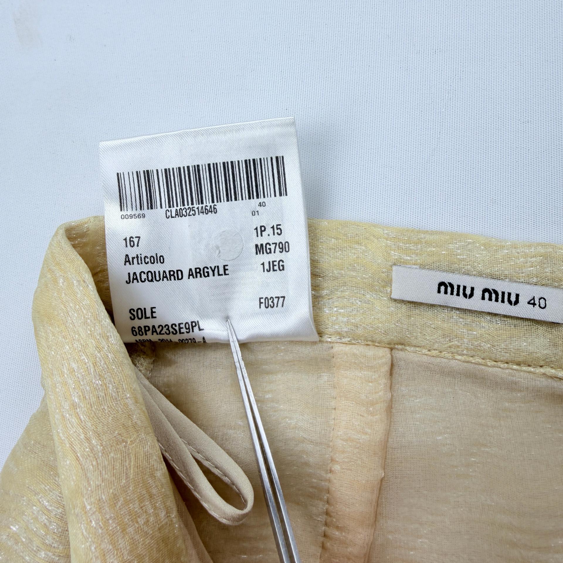 Miu Miu 미우미우 자카드아가일 스커트 5
