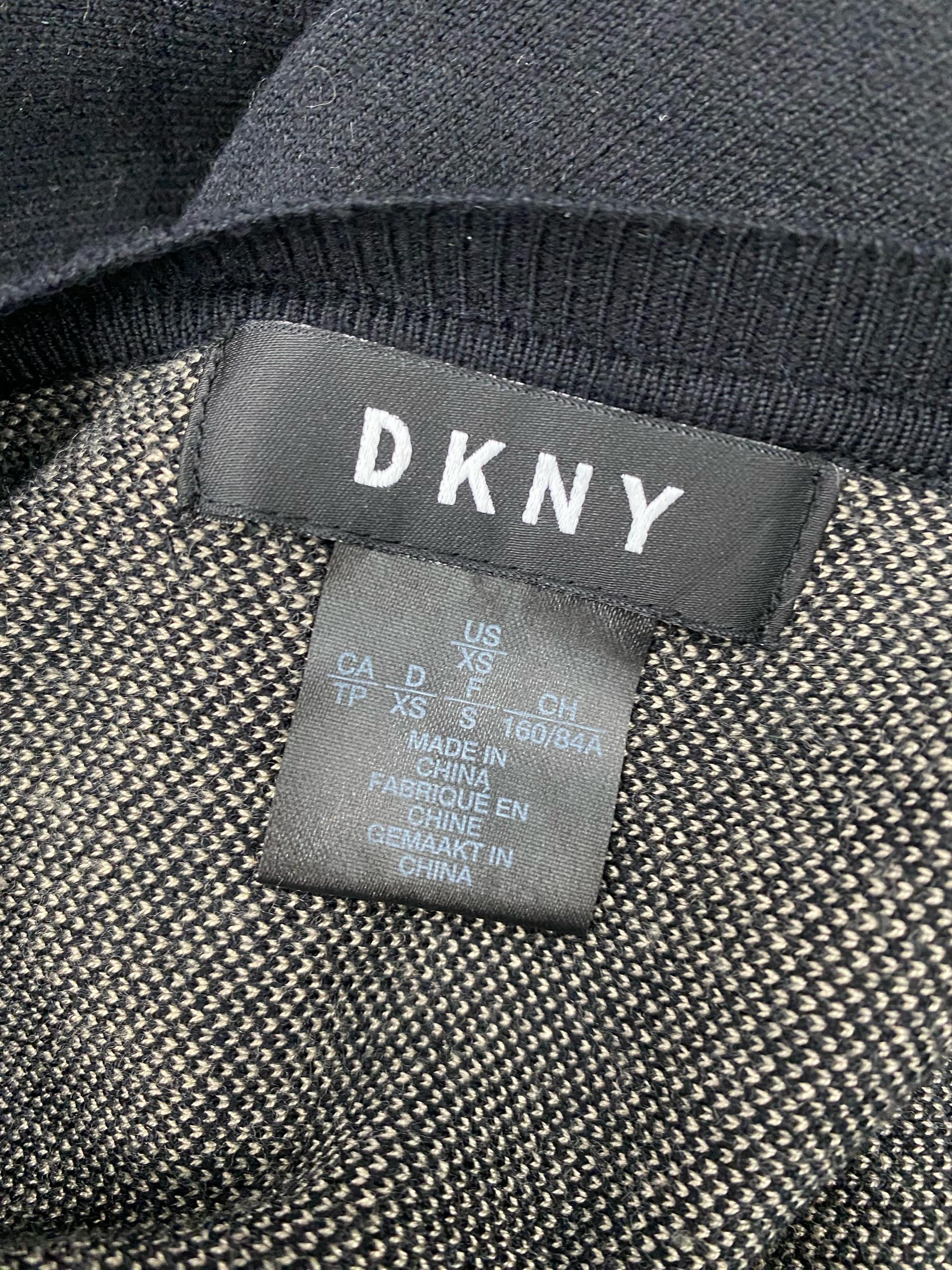 DKNY 양면 헤링본 배색 A라인 원피스 9