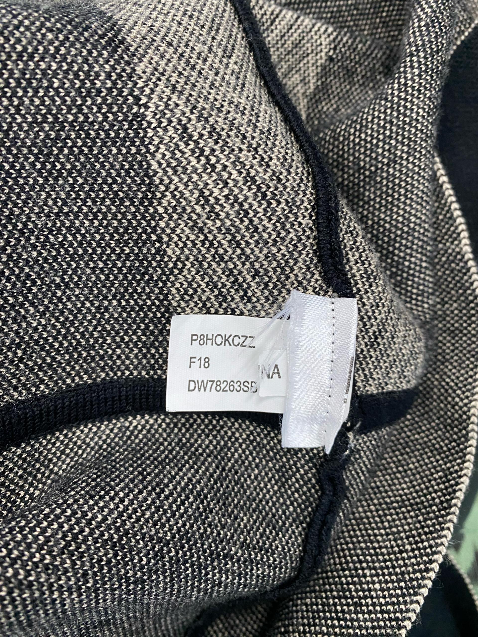 DKNY 양면 헤링본 배색 A라인 원피스 10