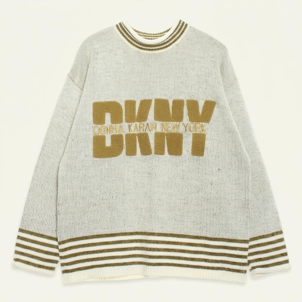 [50% 할인] DKNY 올드스쿨 로고 니트 / 50 1