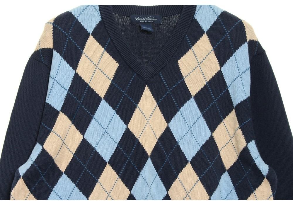 [50% 할인] BROOKS BROTHERS 아가일 니트 / L 3
