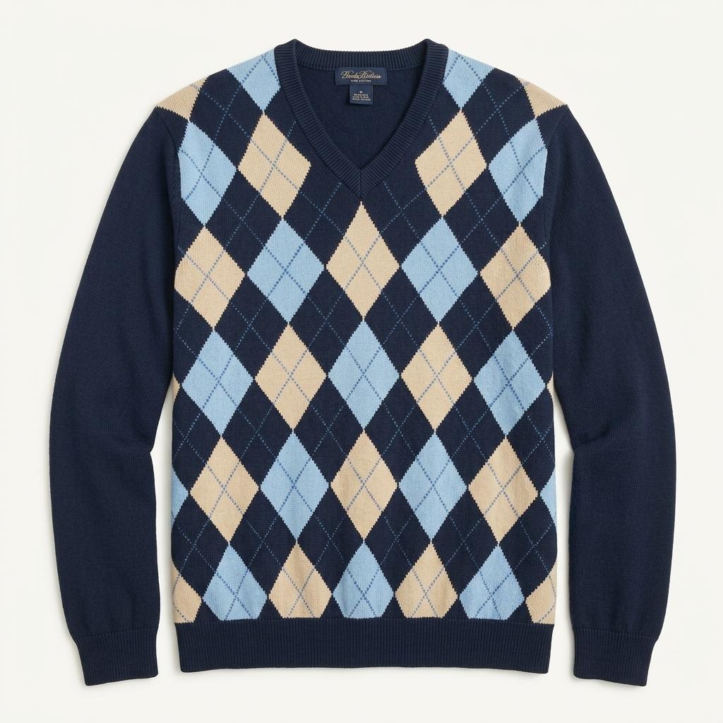 [50% 할인] BROOKS BROTHERS 아가일 니트 / L 1