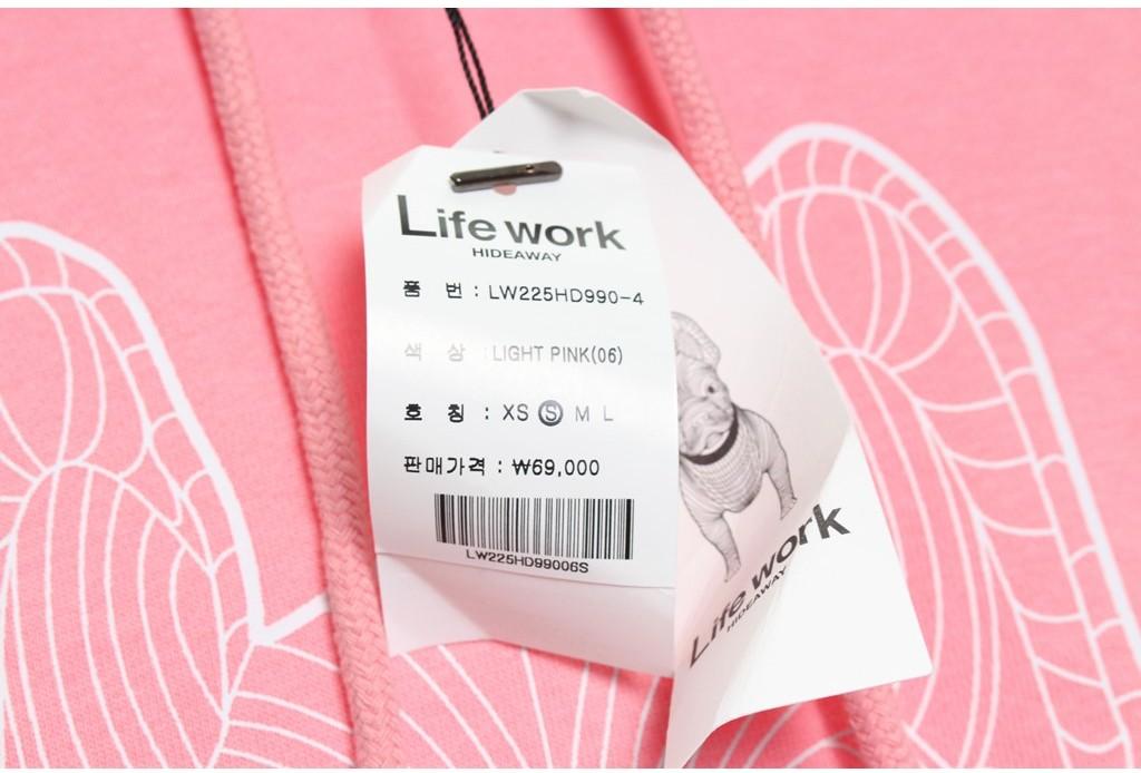 [50% 할인] [새상품] Life Work 불독 오버 후드 / S 7