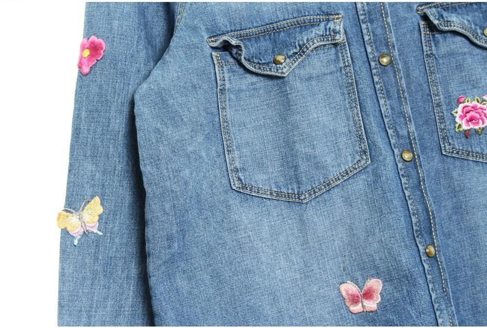 [50% 할인] ZARA 우먼스 자수 청남방 4
