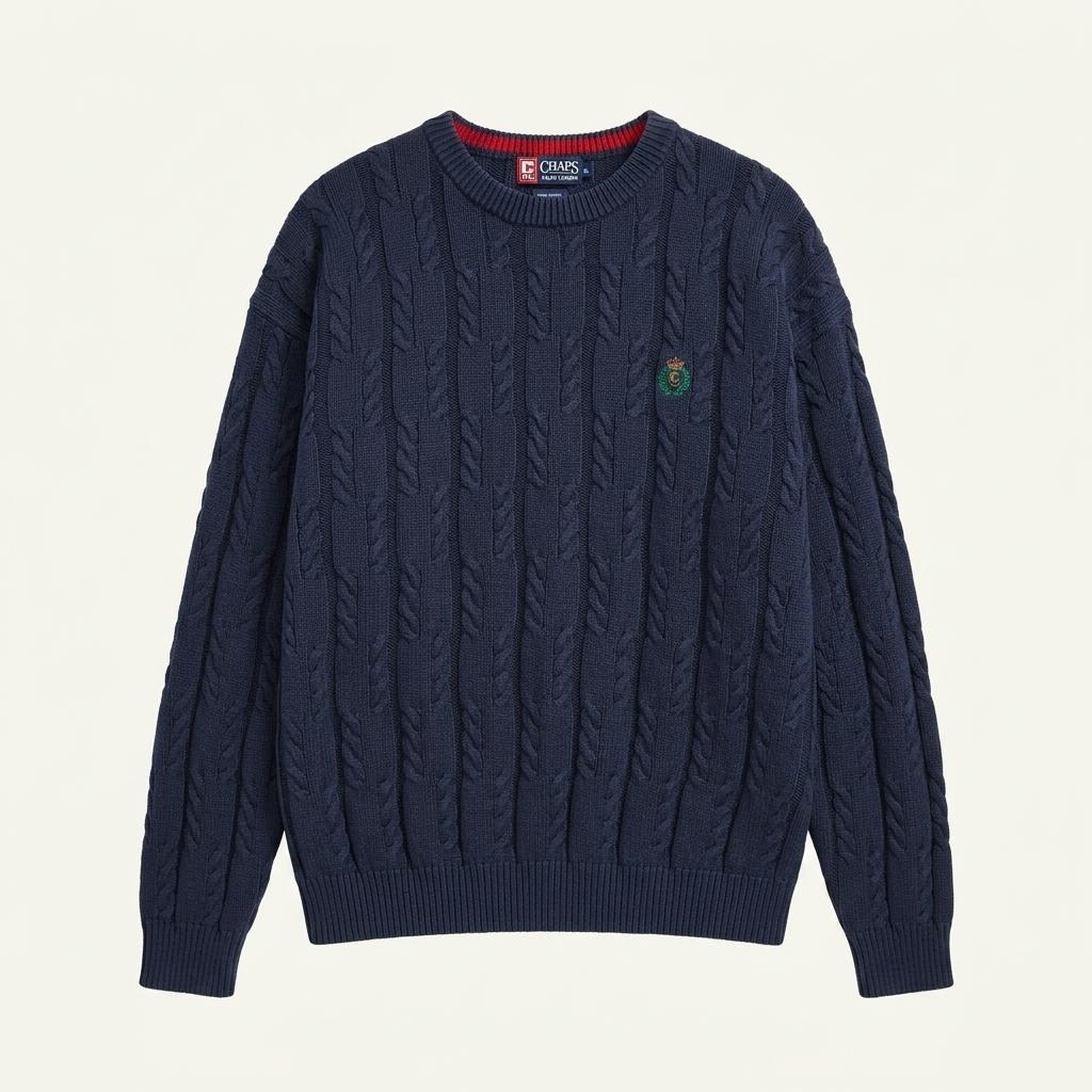 [50% 할인] CHAPS RALPHLAUREN 케이블 니트 / XL 1