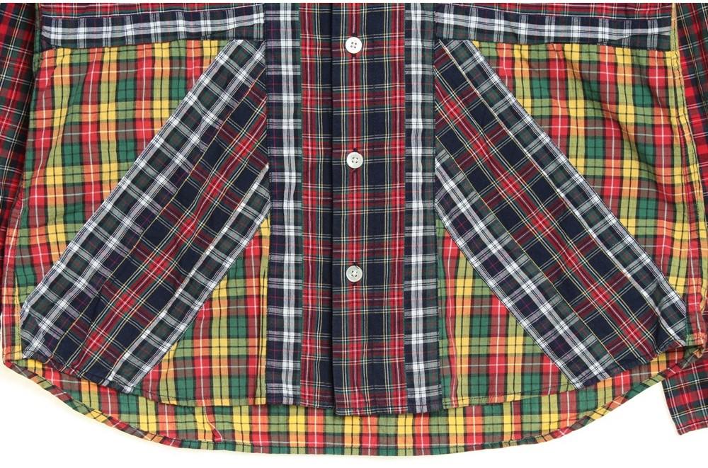 [50% 할인] BEAMS 패치 워크 남방 / S 5