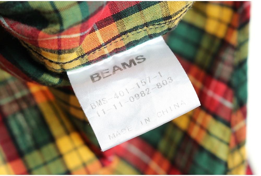[50% 할인] BEAMS 패치 워크 남방 / S 8