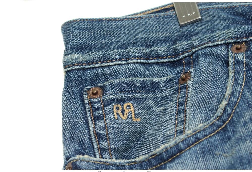 [50% 할인] RRL 더블 알엘 짚플라이 슬림 네로우 데님 팬츠 / 30X32 6