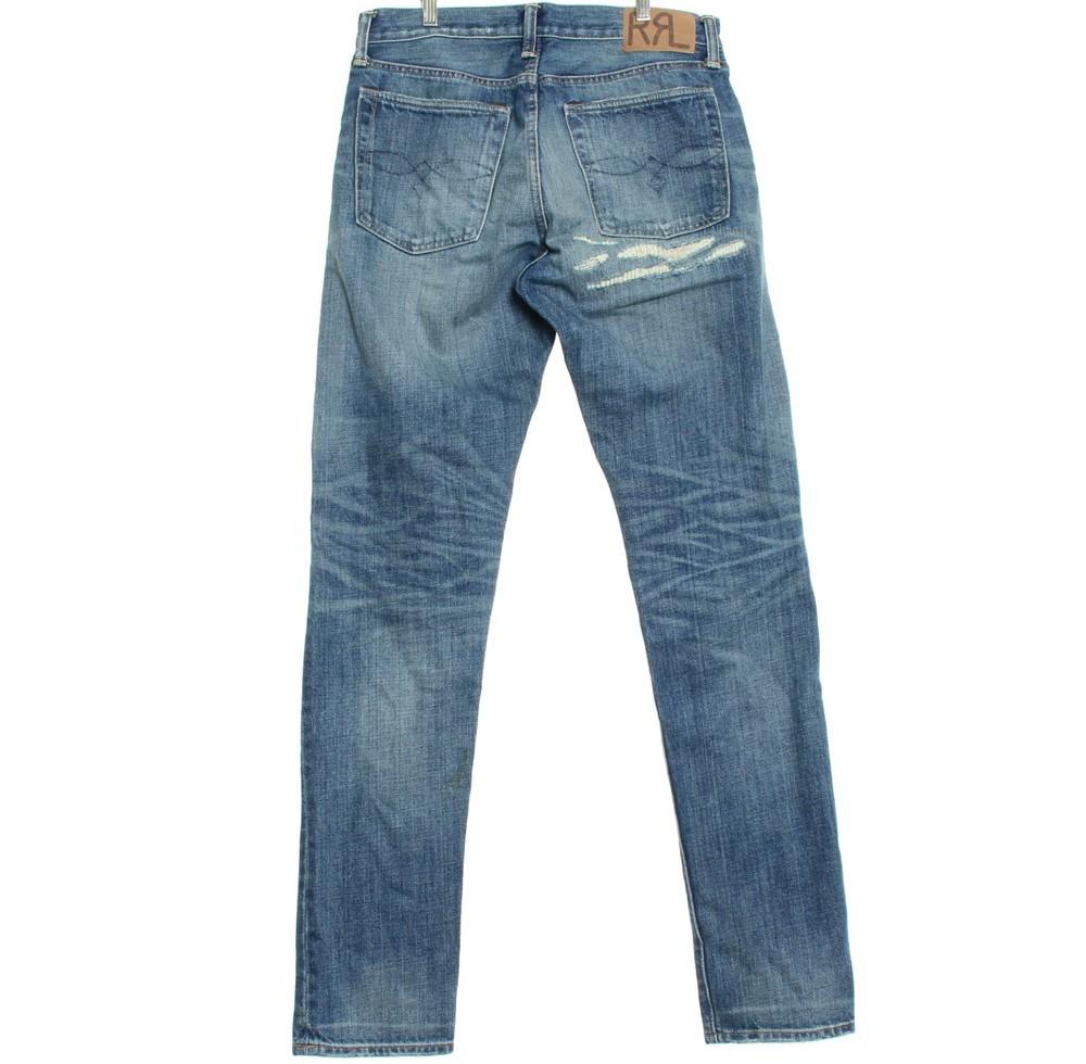 [50% 할인] RRL 더블 알엘 짚플라이 슬림 네로우 데님 팬츠 / 30X32 7